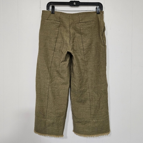 Lea Peckre Wool Cropped Fringe Pants - Picture 2 of 7